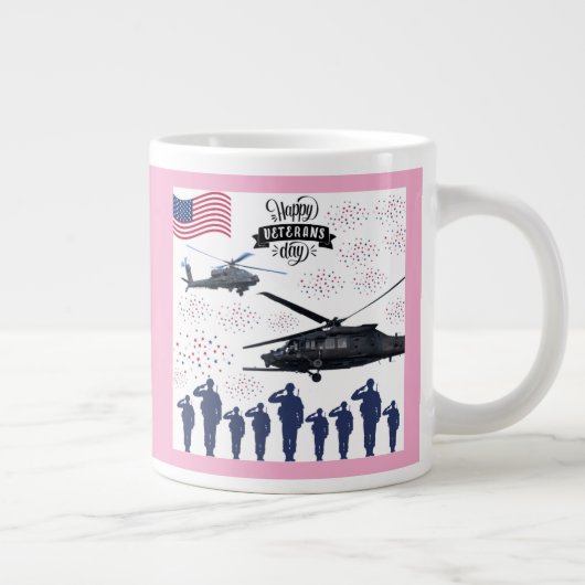 Bewakers van vrijheid roze grote koffiekop (Rechts)