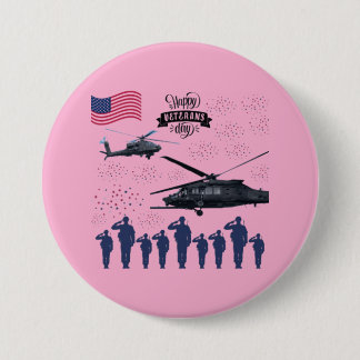 Bewakers van vrijheid roze ronde button 7,6 cm