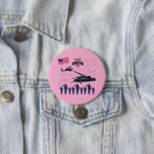 Bewakers van vrijheid roze ronde button 7,6 cm (In situ)