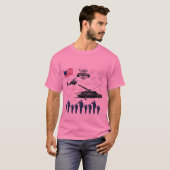 Bewakers van vrijheid roze t-shirt (Voorkant volledig)