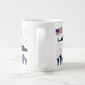 Bewakers van vrijheid wit grote koffiekop (Achterkant)