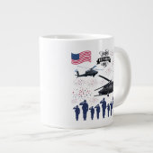 Bewakers van vrijheid wit grote koffiekop (Voorkant rechts)