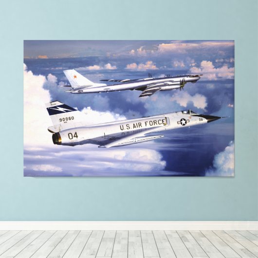 Bewaking Americas Skies William S Phillips Print (Insitu (Houten vloer))