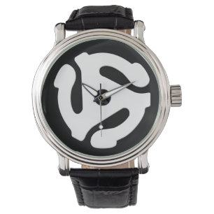 Bewaking van 45-rpm recordadapter horloge