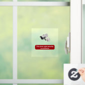 Bewaking van beveiligingen Statisch venster Kling- Raamsticker (Huis)