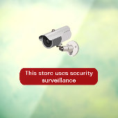 Bewaking van beveiligingen Statisch venster Kling- Raamsticker (Vel 3)