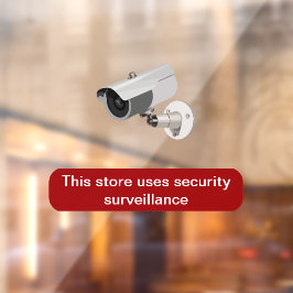 Bewaking van beveiligingen Statisch venster Kling- Raamsticker