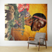 Bewaking van het dierKoninkrijk Wandkleed (In Situ (horizontaal))