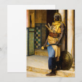 Bewaking van het paleis door Ludwig Deutsch Bedankkaart (Voorkant / Achterkant)