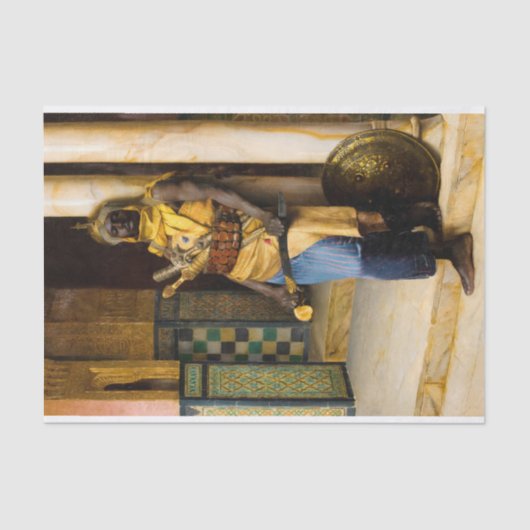 Bewaking van het paleis door Ludwig Deutsch Tissuepapier (Voorkant)