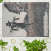 Bewaking van het verleden theedoek (Gevouwen)