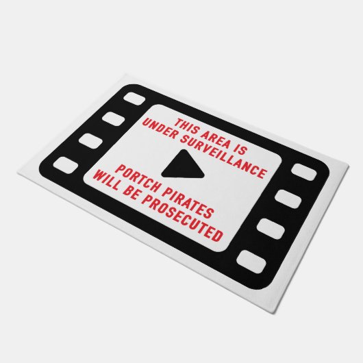 Bewakingswaarschuwing Deurklep Deurmat (Schuin)