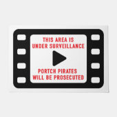 Bewakingswaarschuwing Deurklep Deurmat (Voorkant)