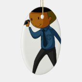 Bewakingswacht Keramisch Ornament (Rechts)