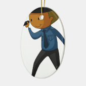 Bewakingswacht Keramisch Ornament (Links)