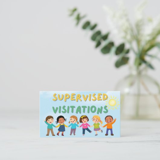 Bewakte bezoeken visitekaartje (Staand voorkant)