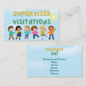 Bewakte bezoeken visitekaartje (Voorkant / Achterkant)