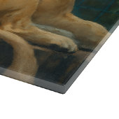 Bewakte rust - Leeuwenpaar in Sanctuary-omgeving Snijplank (Hoek)