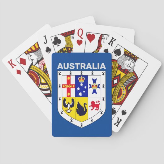 Bewapening van Australië Pokerkaarten (Achterkant)