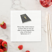 Bewapening van God Napkins w / Bijbel Servet (Insitu)