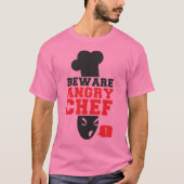 BEWARE ANGRY CHEF: koken koken T-shirt (Voorkant)