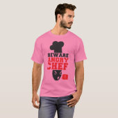 BEWARE ANGRY CHEF: koken koken T-shirt (Voorkant volledig)
