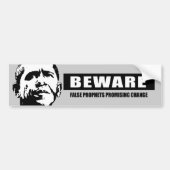 BEWARE - FALSE PROFETS BUMPERSTICKER (Voorkant)
