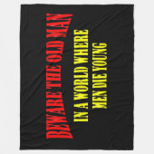 BEWARE HET OUDE MAN FLEECE DEKEN (Voorkant)