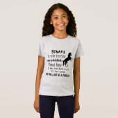 BEWARE - I RIDE HORSES - T-SHIRT (Voorkant volledig)
