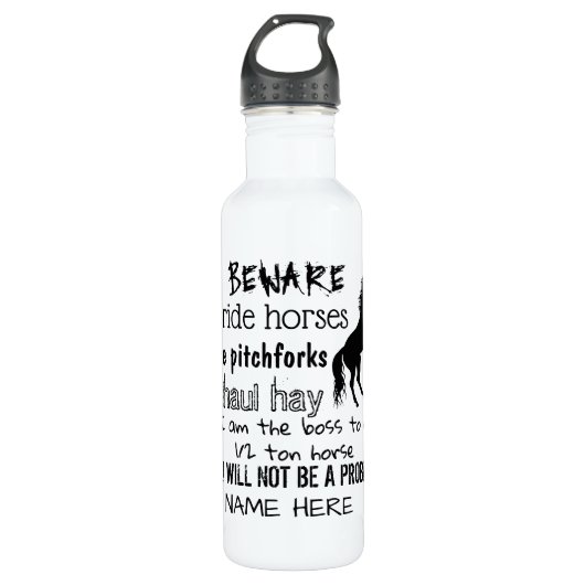 BEWARE - I RIDE HORSES - WATERFLES  (Voorkant)