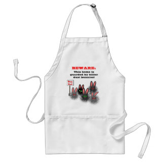 BEWARE: Killer Dust Bunnies Apron Standaard Schort
