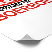 Beware Of Boerboel Poster (Hoek)