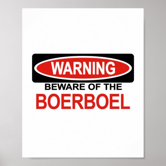 Beware Of Boerboel Poster (Voorkant)