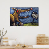 "BEWARE OF DOG #2" POSTER (Keuken)