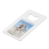 Beware of Krampus! Creditkaart Flessenopener (Voorkant Gekanteld)