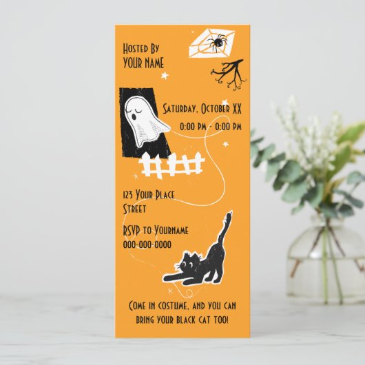 Beware of the cat! kaart (Staand voorkant)