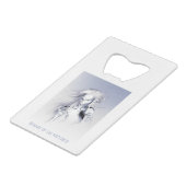 Beware of the Frostbite. Ice vampire Creditkaart Flessenopener (Achterkant Gekanteld)