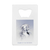 Beware of the Frostbite. Ice vampire Creditkaart Flessenopener (Achterkant)