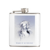 Beware of the Frostbite. Ice vampire Heupfles (Voorkant)