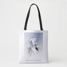 Beware of the Frostbite. Ice vampire Tote Bag