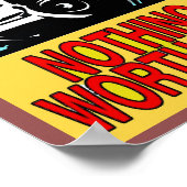 BEWARE, PISTOOL EIGENAAR SIGN POSTER (Hoek)