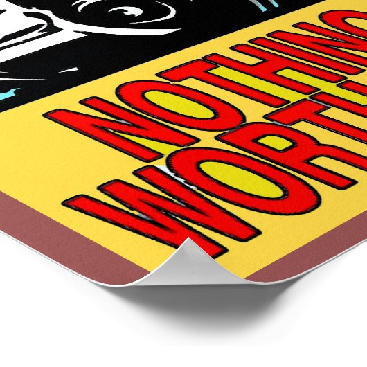 BEWARE, PISTOOL EIGENAAR SIGN POSTER (Hoek)