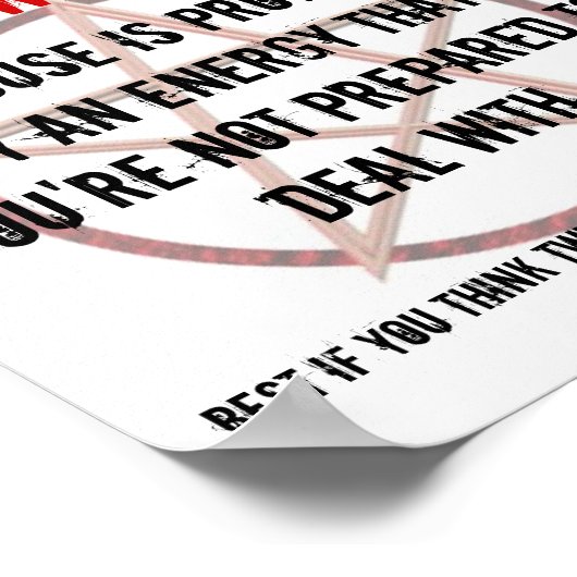 BEWARE-teken voor eigenaars Poster (Hoek)