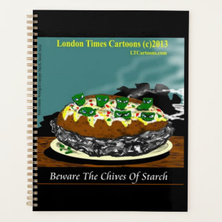 Beware the Chives of Starch – Funny Foodie Cartoon Planner