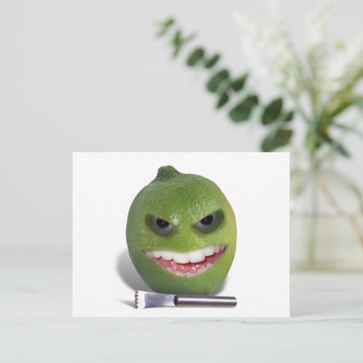 Beware the Lime with a Zester Briefkaart (Staand voorkant)