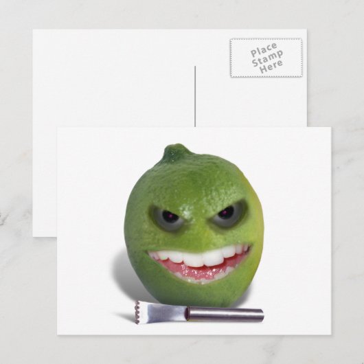 Beware the Lime with a Zester Briefkaart (Voorkant / Achterkant)
