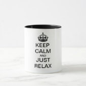 BEWAREN CALM EN ALGEMENE RELAX - gepersonaliseerde Mok (Midden)