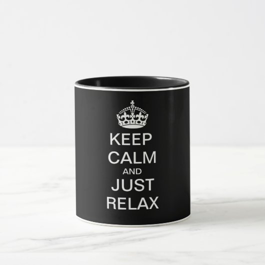 BEWAREN CALM EN ALGEMENE RELAX - gepersonaliseerde Mok (Midden)