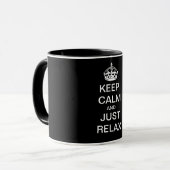 BEWAREN CALM EN ALGEMENE RELAX - gepersonaliseerde Mok (Voorkant links)