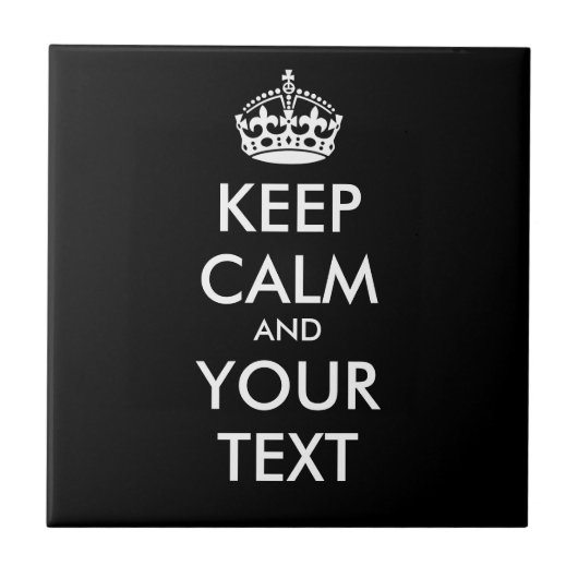 BEWAREN CALM en JOUW TEKST - De achtergrond van de Tegeltje (Voorkant)